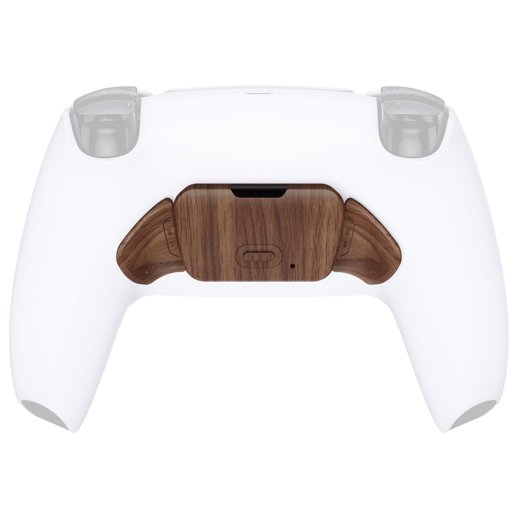 eXtremeRate Replacement Redesigned K1 K2 Back Buttons for eXtremerate RISE Remap Kit, Compatible with PS5 Controller - Wood Grain eXtremeRate
