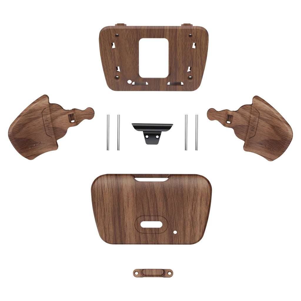 eXtremeRate Replacement Redesigned K1 K2 Back Buttons for eXtremerate RISE Remap Kit, Compatible with PS5 Controller - Wood Grain eXtremeRate