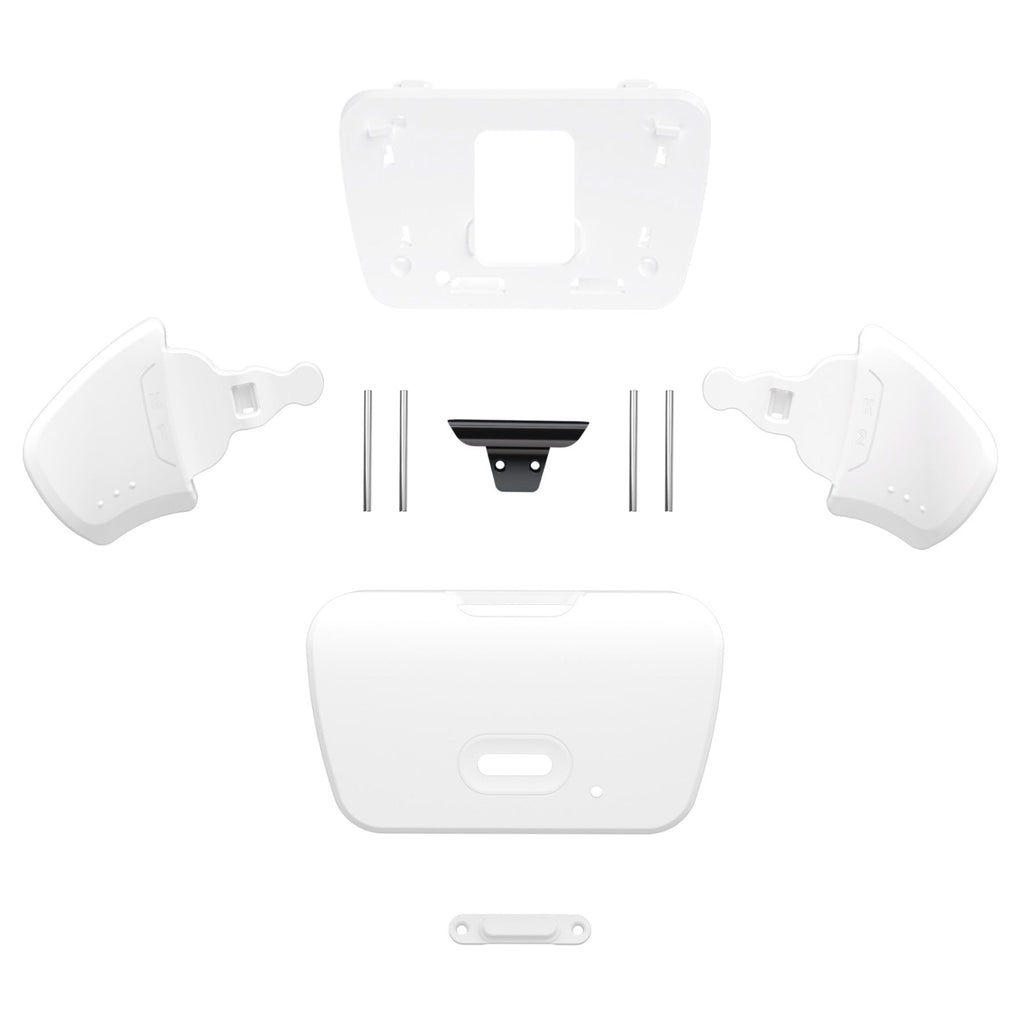 eXtremeRate Replacement Redesigned K1 K2 Back Buttons for eXtremerate RISE Remap Kit, Compatible with PS5 Controller - White eXtremeRate