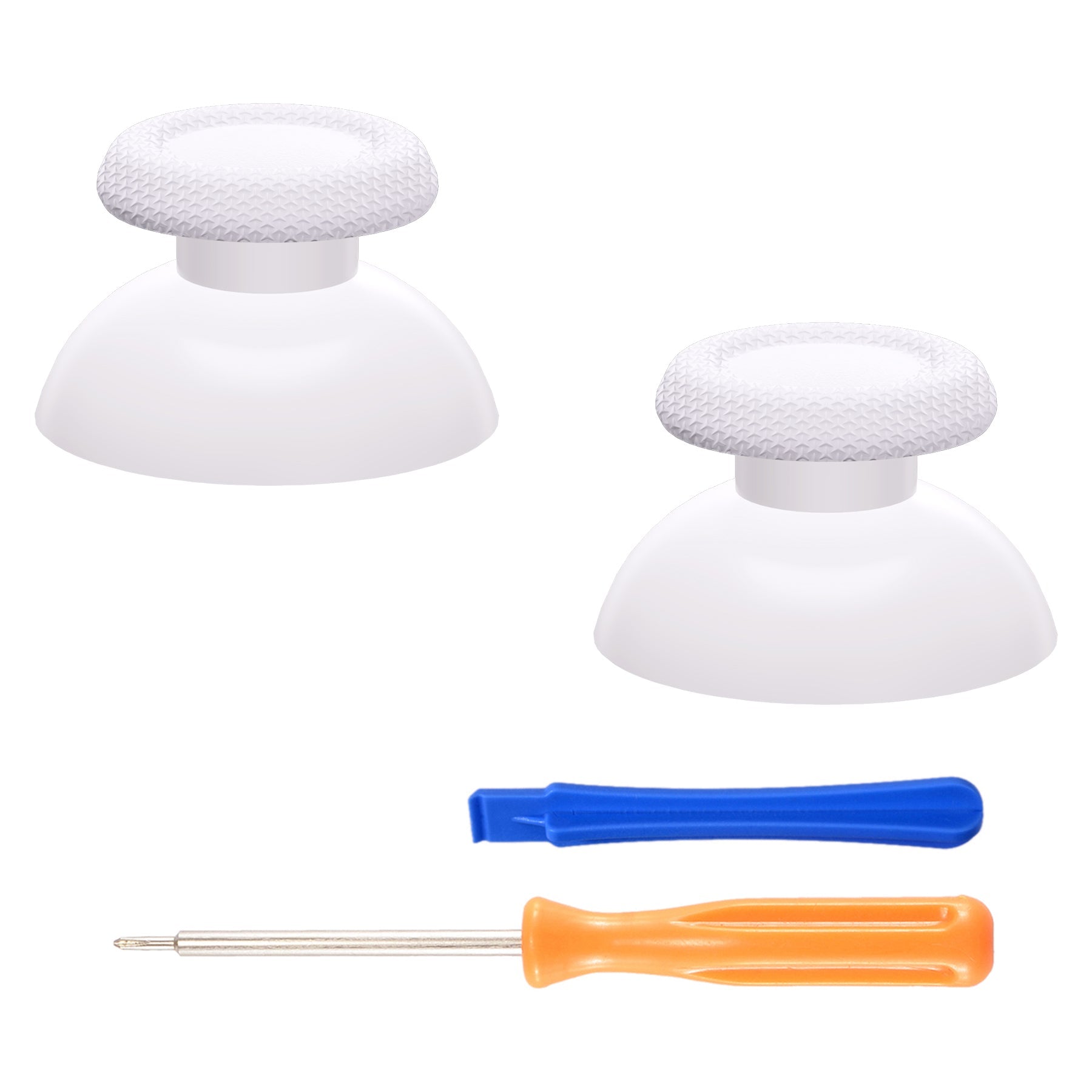 eXtremeRate Replacement Thumbsticks Analog Stick Joystick Compatible with PS5 & PS4 All Model Controller - White eXtremeRate