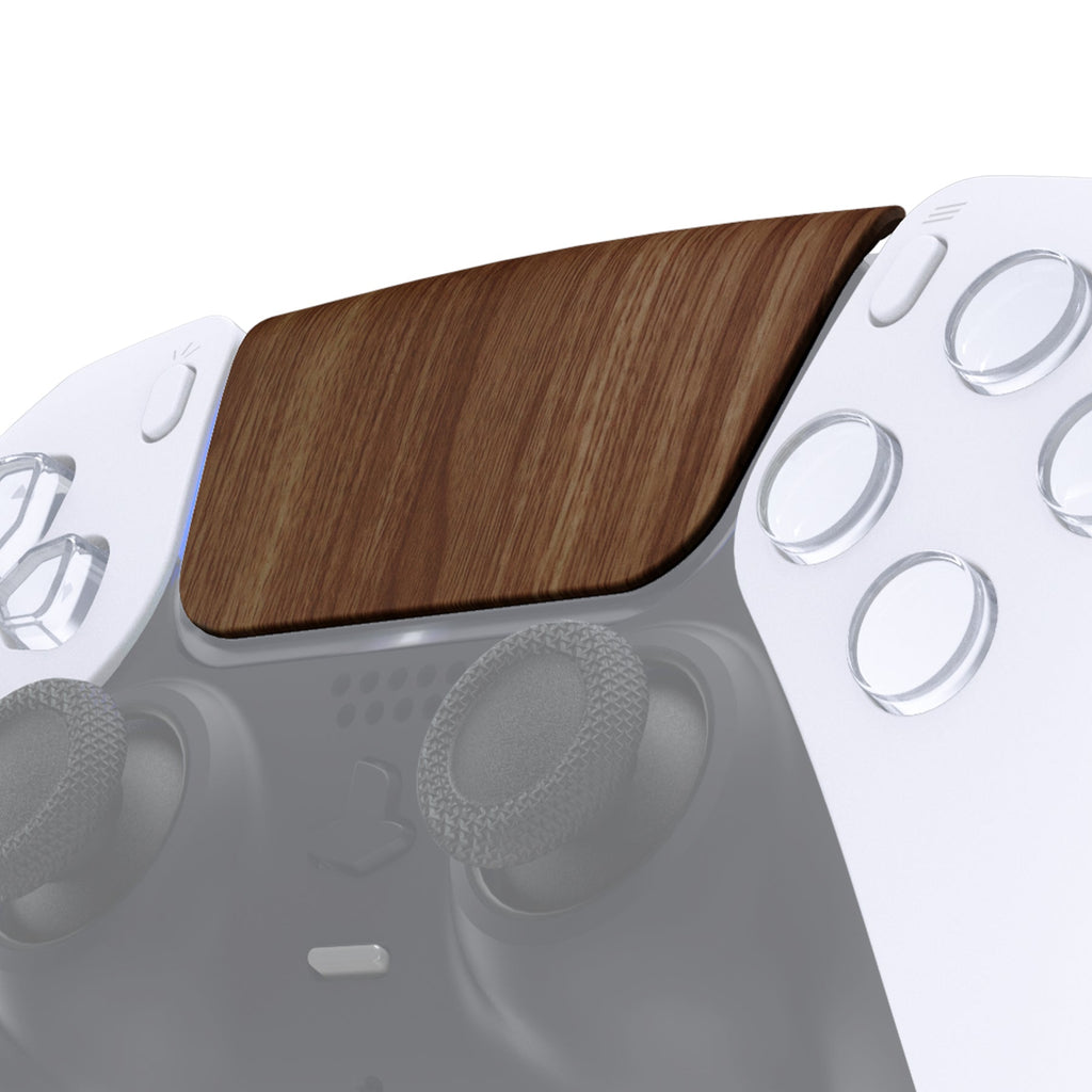 eXtremeRate Replacement Custom Touchpad Cover Compatible with PS5 Controller BDM-010/020/030/040/050/060 - Wood Grain eXtremeRate