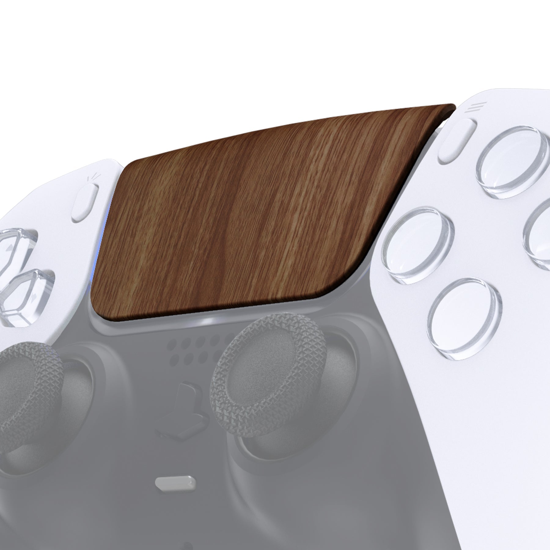 eXtremeRate Replacement Custom Touchpad Cover Compatible with PS5 Controller BDM-010/020/030/040/050/060 - Wood Grain eXtremeRate