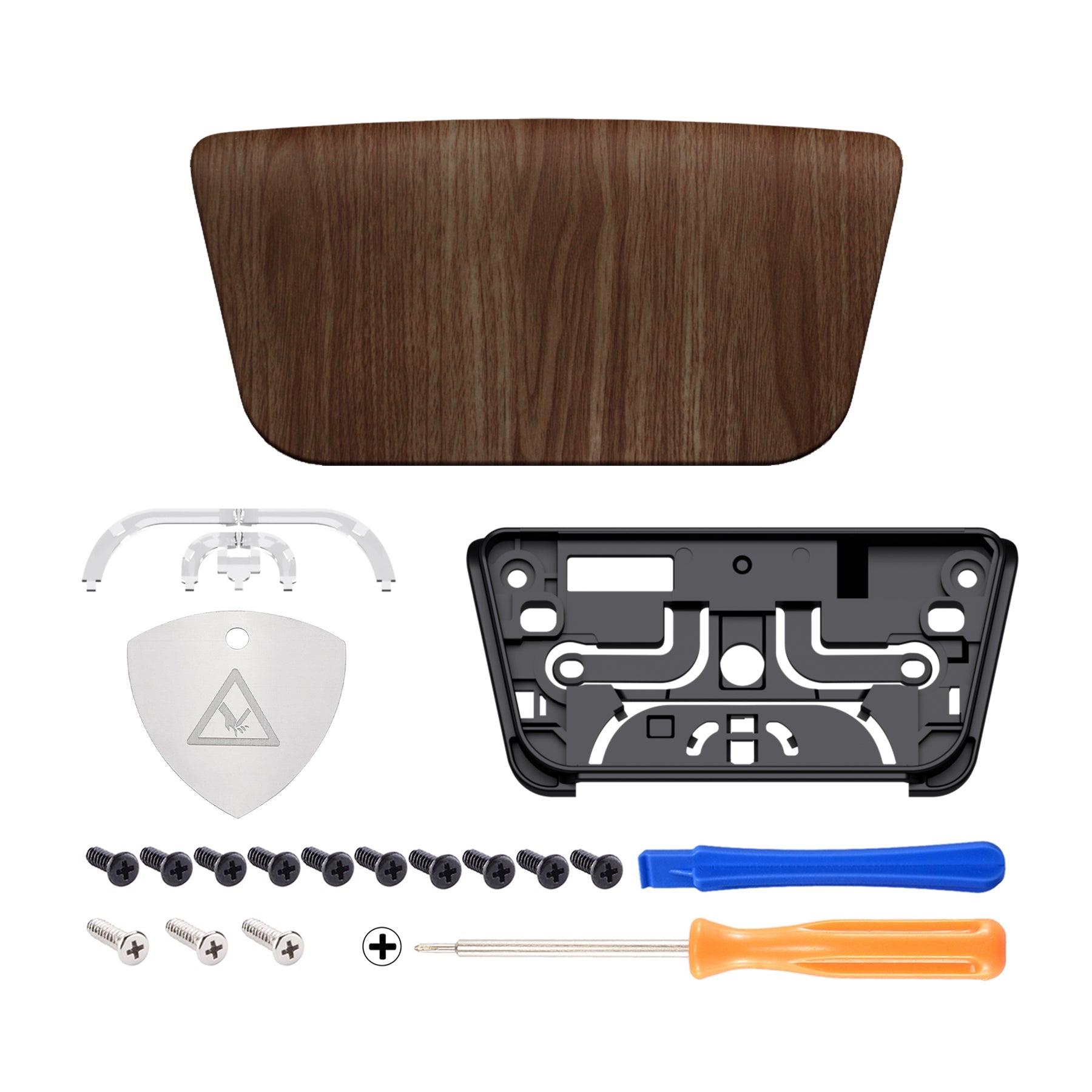 eXtremeRate Replacement Custom Touchpad Cover Compatible with PS5 Controller BDM-010/020/030/040/050/060 - Wood Grain eXtremeRate