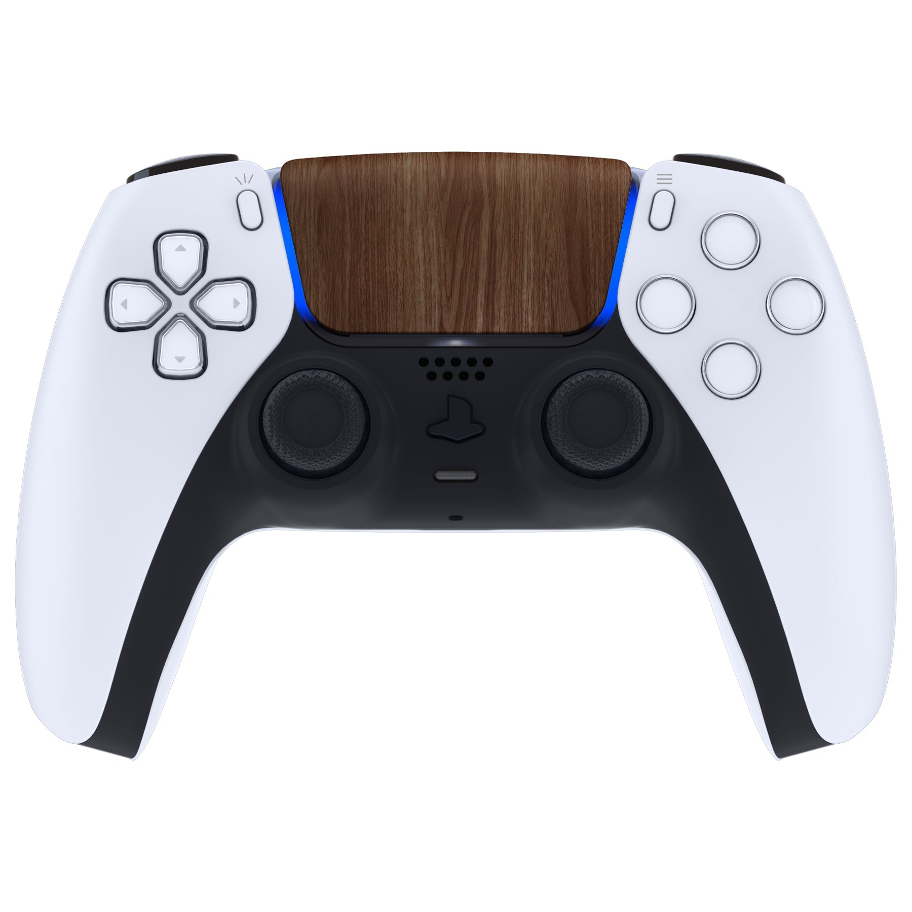 eXtremeRate Replacement Custom Touchpad Cover Compatible with PS5 Controller BDM-010/020/030/040/050/060 - Wood Grain eXtremeRate