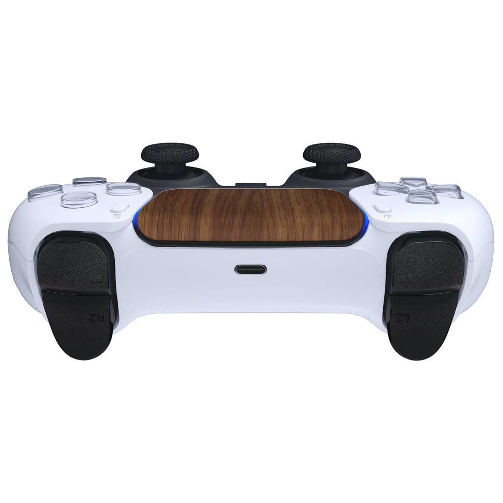 eXtremeRate Replacement Custom Touchpad Cover Compatible with PS5 Controller BDM-010/020/030/040/050/060 - Wood Grain eXtremeRate
