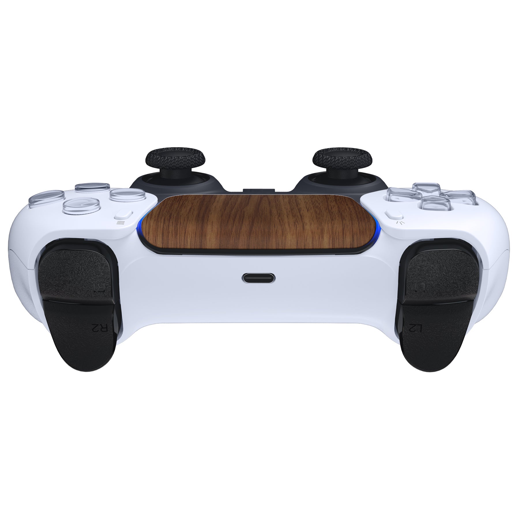 eXtremeRate Replacement Custom Touchpad Cover Compatible with PS5 Controller BDM-010/020/030/040/050/060 - Wood Grain eXtremeRate