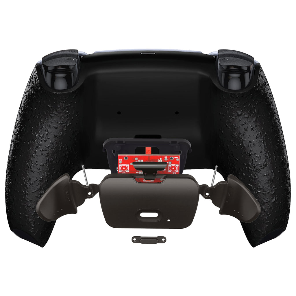 eXtremeRate Black Real Metal Buttons (RMB) Version RISE 2.0 Remap Kit for PS5 Controller BDM-010/020 - Textured Black eXtremeRate