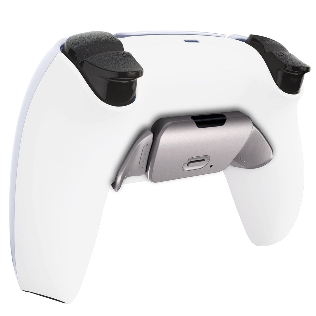 eXtremeRate Silver Real Metal Buttons (RMB) Version RISE 2.0 Remap Kit for PS5 Controller BDM-010/020 - White eXtremeRate