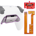eXtremeRate Silver Real Metal Buttons (RMB) Version RISE Remap Kit for PS5 Controller BDM-030/040/050 - White eXtremeRate