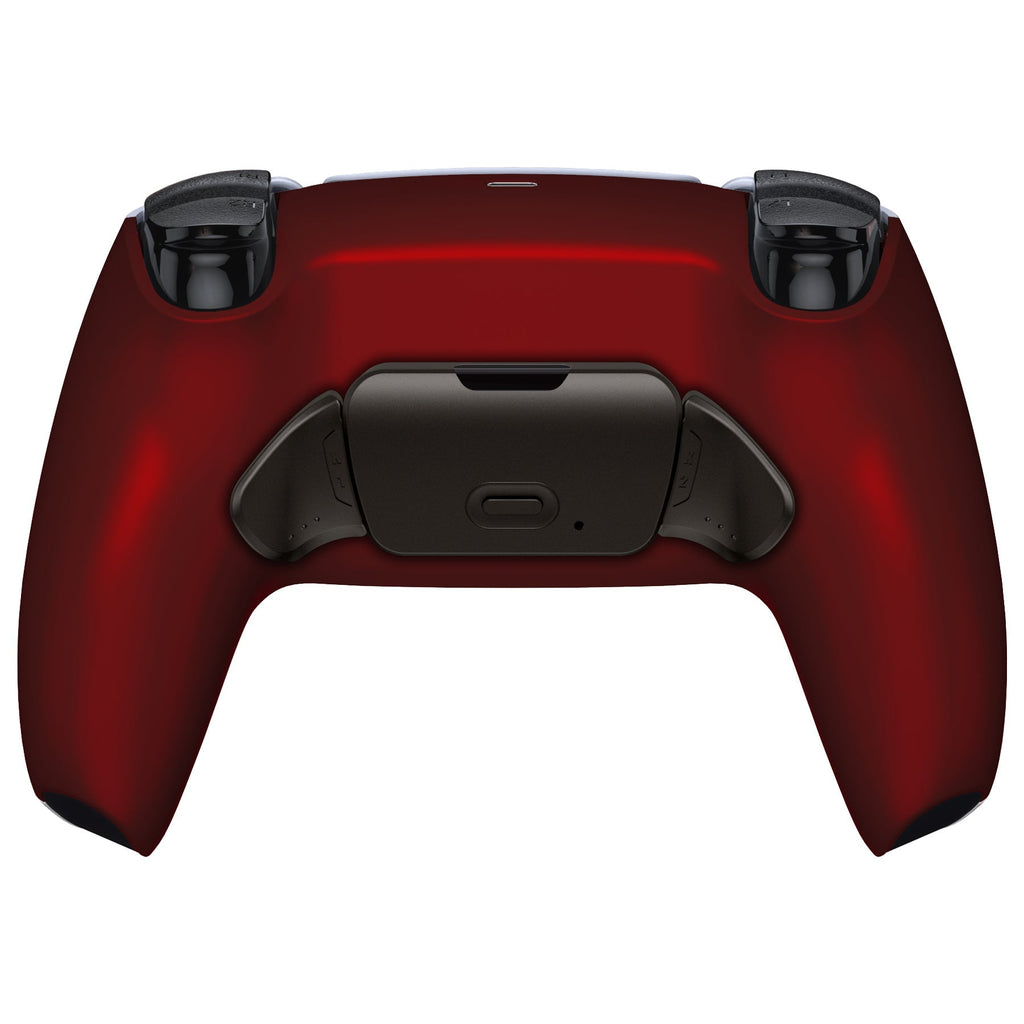 eXtremeRate Black Real Metal Buttons (RMB) Version RISE 2.0 Remap Kit for PS5 Controller BDM-010/020 - Scarlet Red eXtremeRate