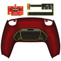 eXtremeRate Black Real Metal Buttons (RMB) Version RISE 2.0 Remap Kit for PS5 Controller BDM-010/020 - Scarlet Red eXtremeRate