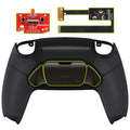 eXtremeRate Black Real Metal Buttons (RMB) Version RISE 2.0 Remap Kit for PS5 Controller BDM-010/020 - Rubberized Black eXtremeRate