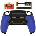 eXtremeRate Black Real Metal Buttons (RMB) Version RISE 2.0 Remap Kit for PS5 Controller BDM-010/020 - Rubberized Blue eXtremeRate