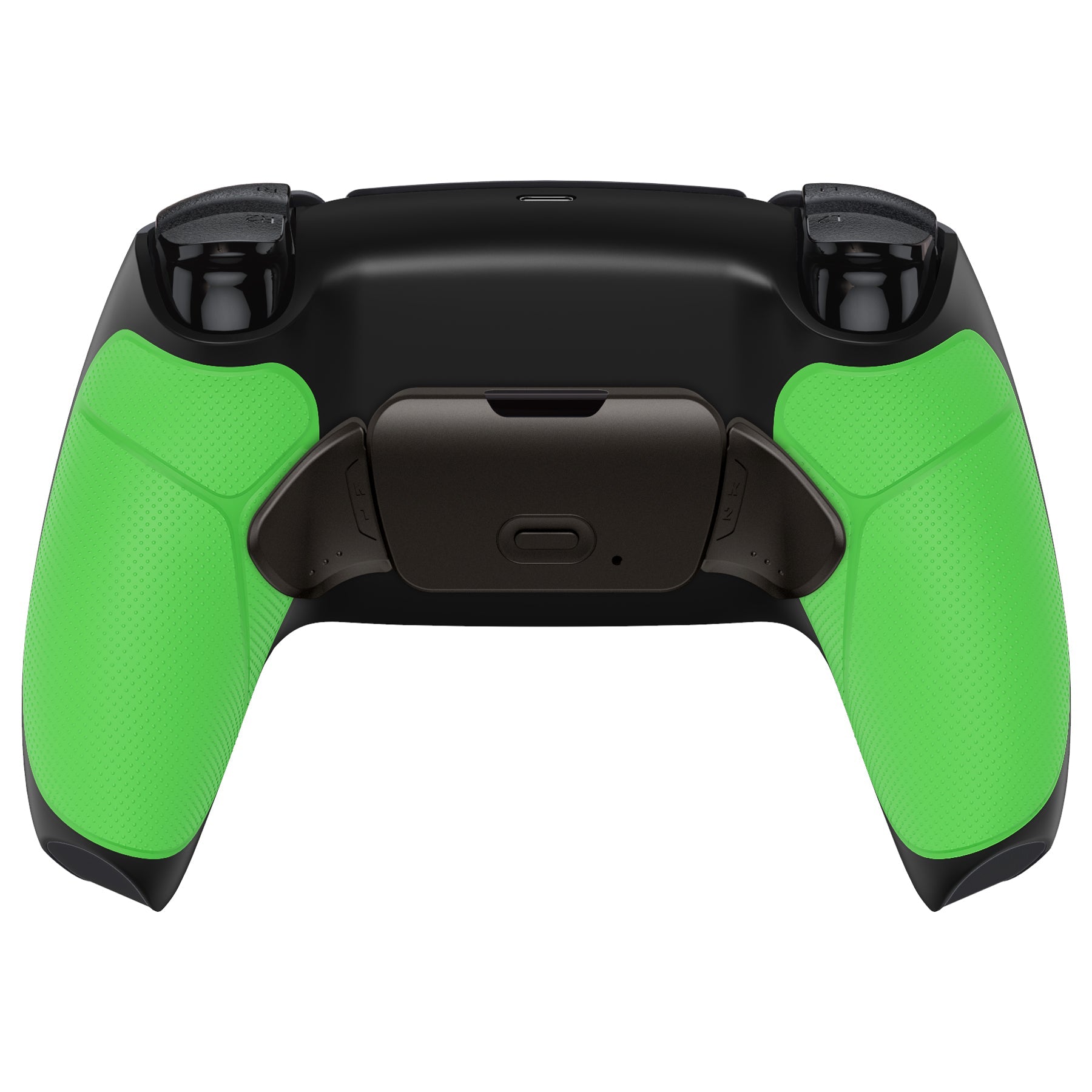 eXtremeRate Black Real Metal Buttons (RMB) Version RISE 2.0 Remap Kit for PS5 Controller BDM-010/020 - Rubberized Green eXtremeRate
