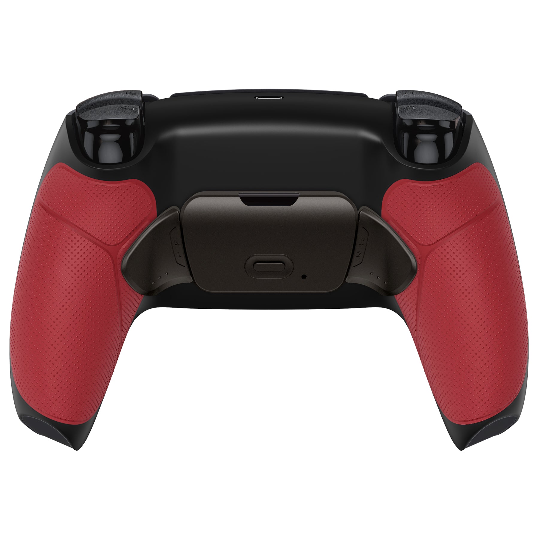 eXtremeRate Black Real Metal Buttons (RMB) Version RISE 2.0 Remap Kit for PS5 Controller BDM-010/020 - Rubberized Red eXtremeRate