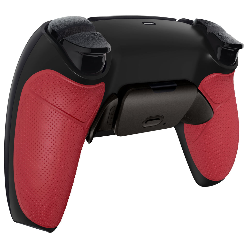eXtremeRate Black Real Metal Buttons (RMB) Version RISE 2.0 Remap Kit for PS5 Controller BDM-010/020 - Rubberized Red eXtremeRate