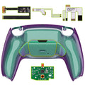 eXtremeRate Remappable Rise 2.0 Remap Kit for PS5 Controller BDM-010 & BDM-020 - Chameleon Green Purple eXtremeRate