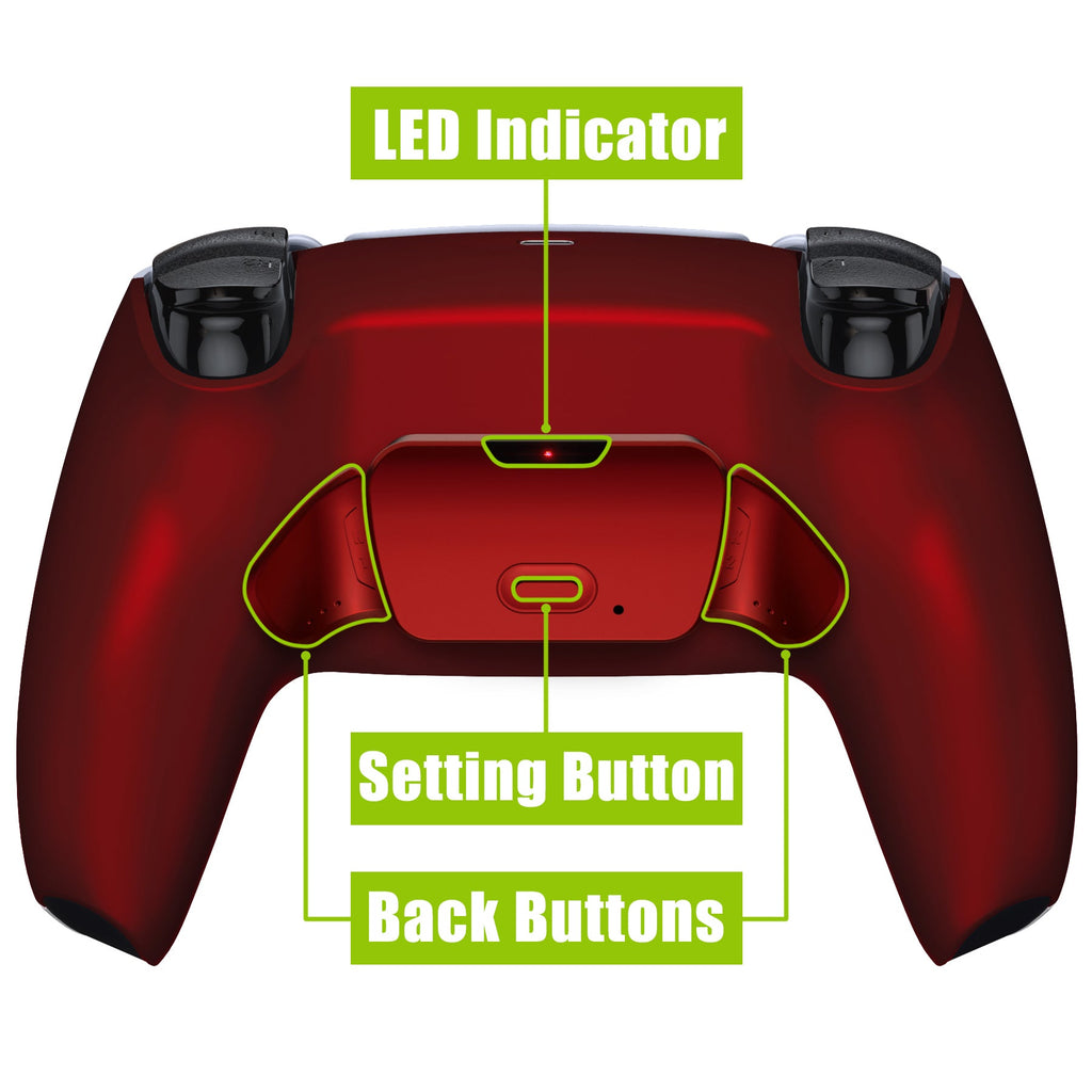 eXtremeRate Remappable Rise 2.0 Remap Kit for PS5 Controller BDM-010 & BDM-020 - Scarlet Red eXtremeRate