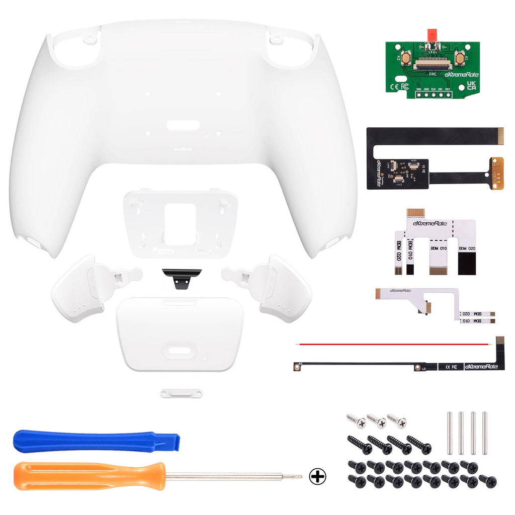 eXtremeRate Remappable Rise 2.0 Remap Kit for PS5 Controller BDM-010 & BDM-020 - White eXtremeRate