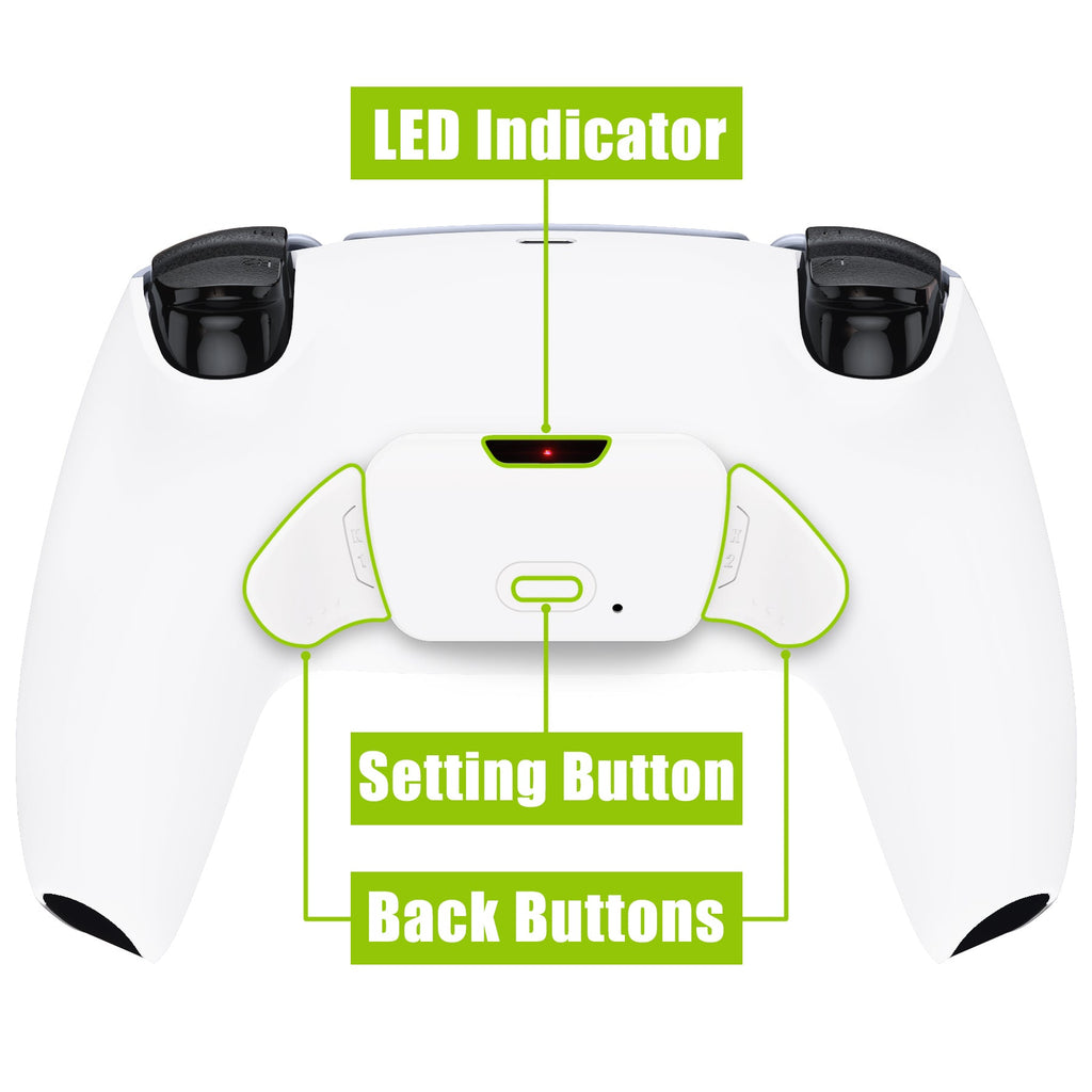 eXtremeRate Remappable Rise 2.0 Remap Kit for PS5 Controller BDM-010 & BDM-020 - White eXtremeRate