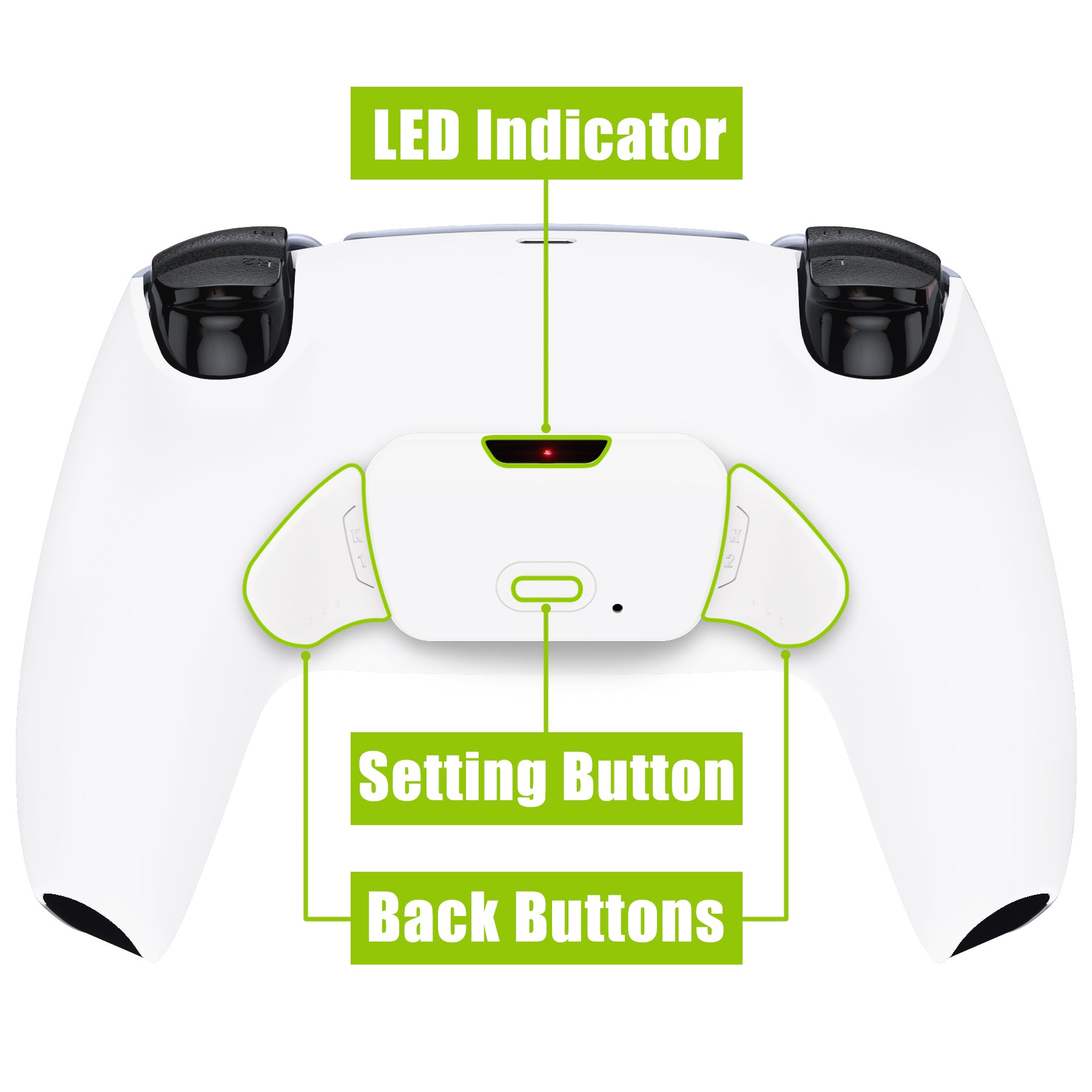 eXtremeRate Remappable Rise 2.0 Remap Kit for PS5 Controller BDM-010 & BDM-020 - White eXtremeRate