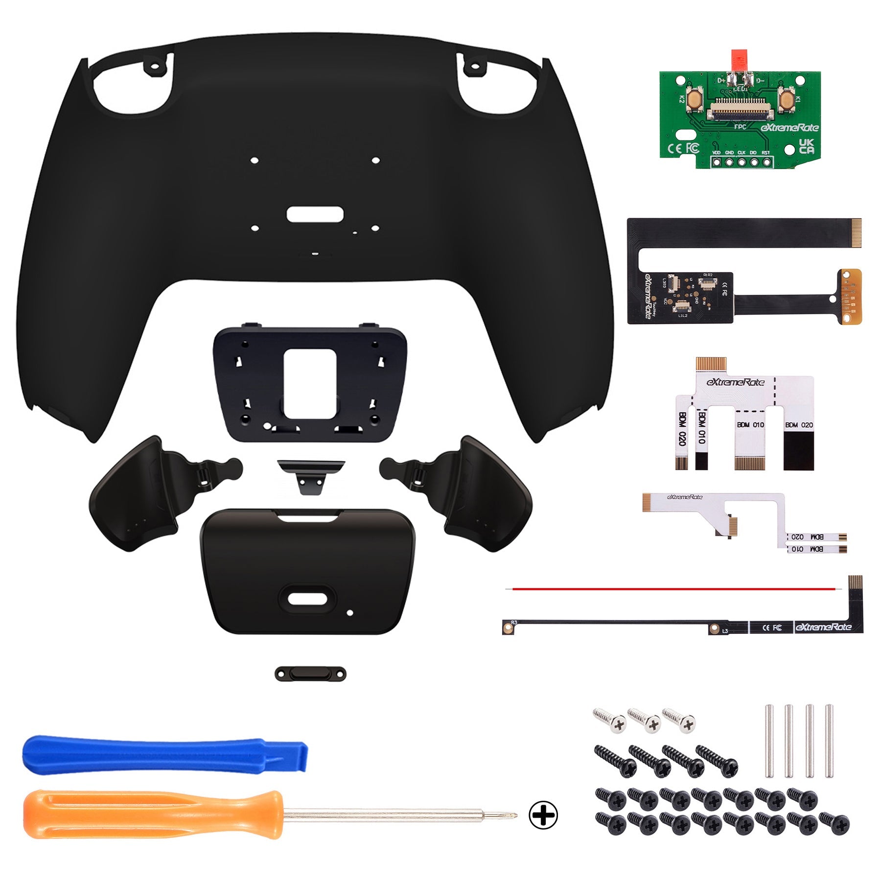 eXtremeRate Remappable Rise 2.0 Remap Kit for PS5 Controller BDM-010 & BDM-020 - Black eXtremeRate