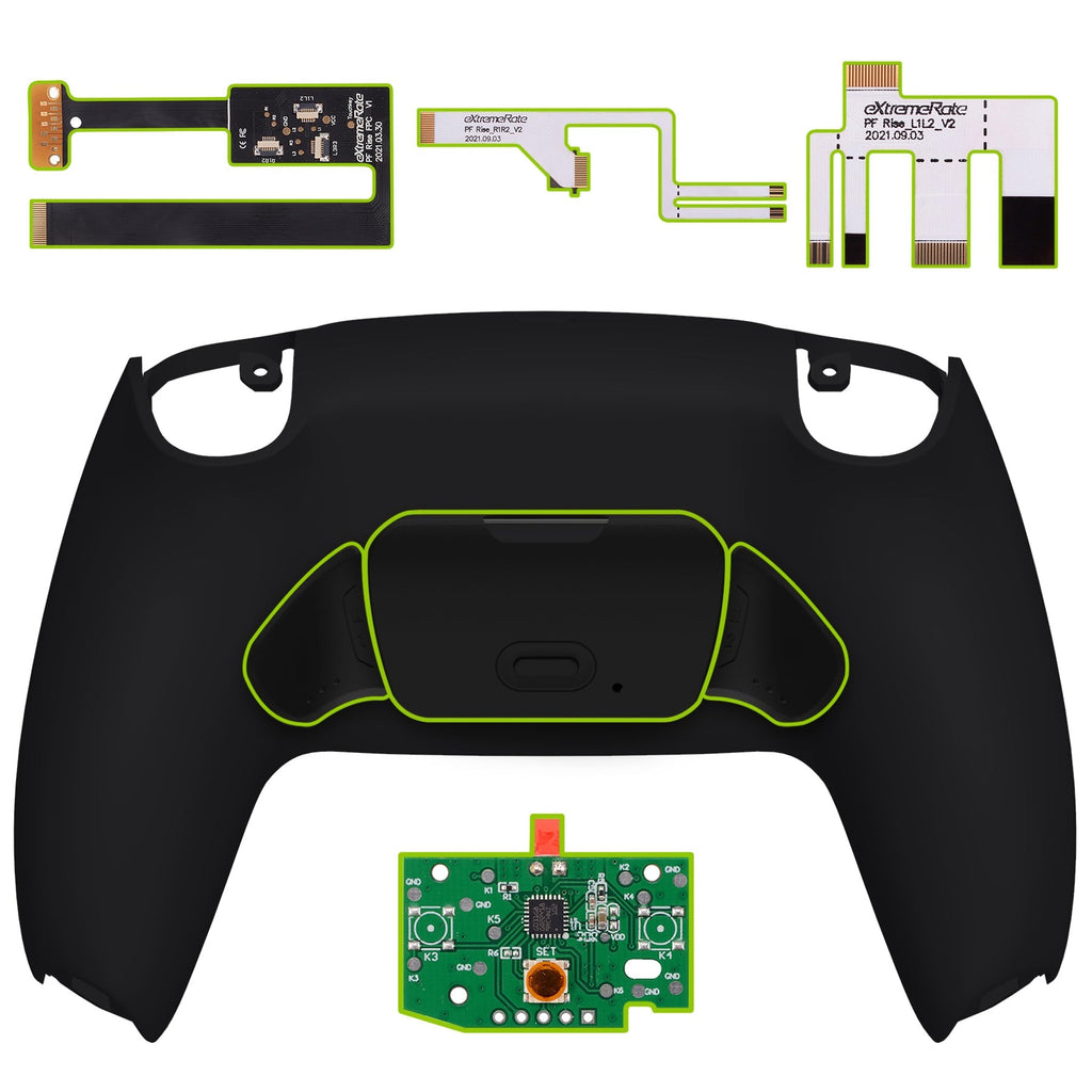 eXtremeRate Remappable Rise 2.0 Remap Kit for PS5 Controller BDM-010 & BDM-020 - Black eXtremeRate