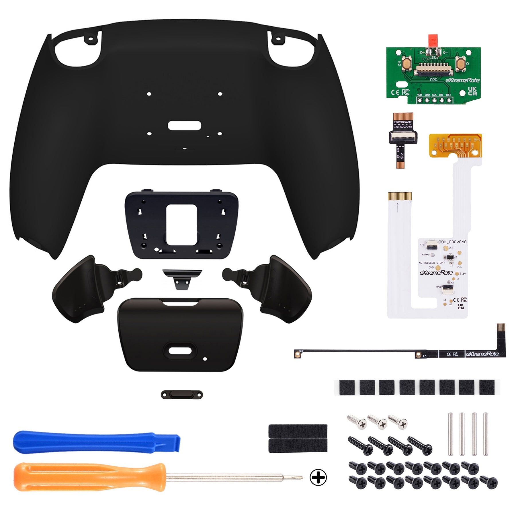 eXtremeRate Remappable RISE V3 Remap Kit for PS5 Controller BDM-030/040/050 - Black eXtremeRate