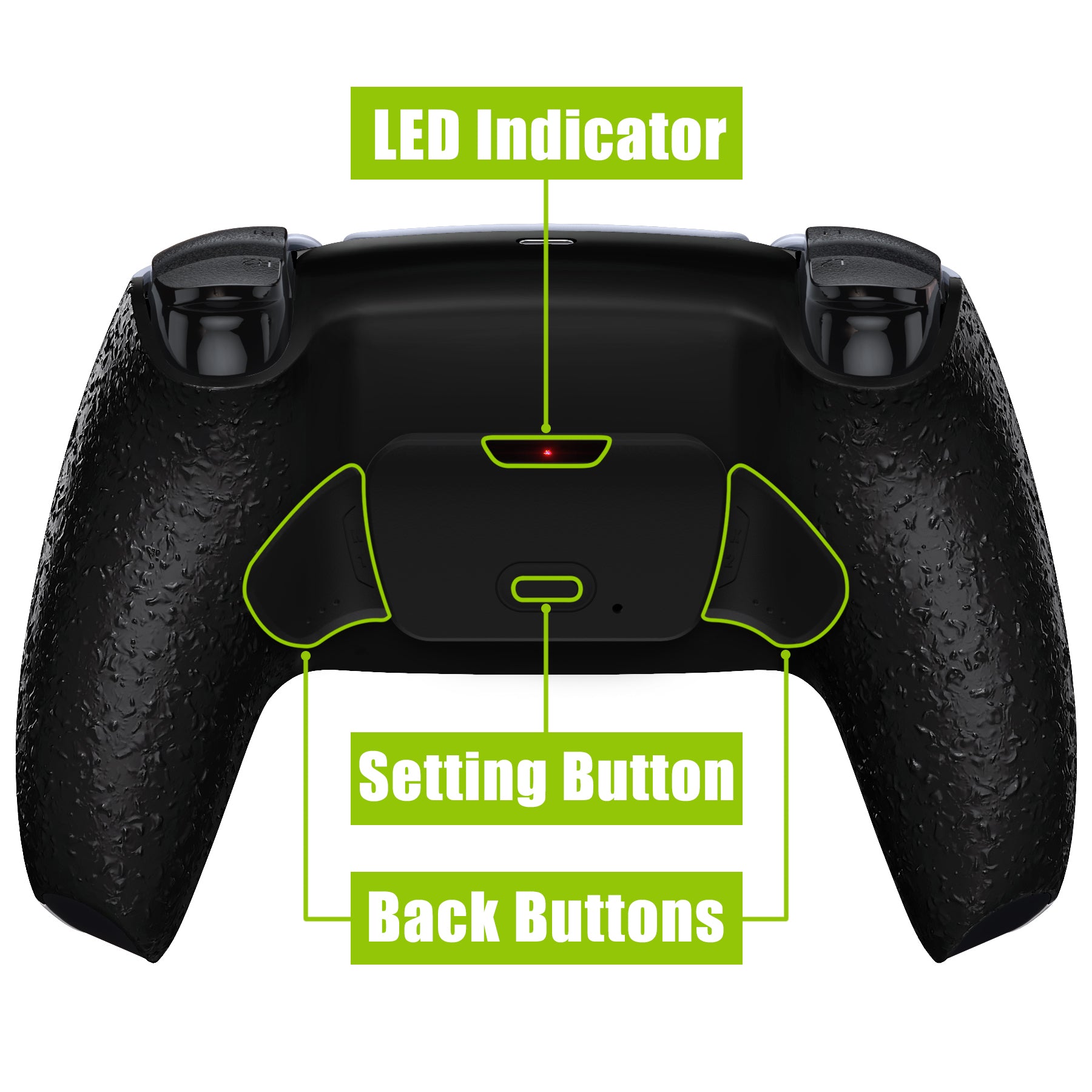eXtremeRate Remappable Rise 2.0 Remap Kit for PS5 Controller BDM-010 & BDM-020 - Textured Black eXtremeRate