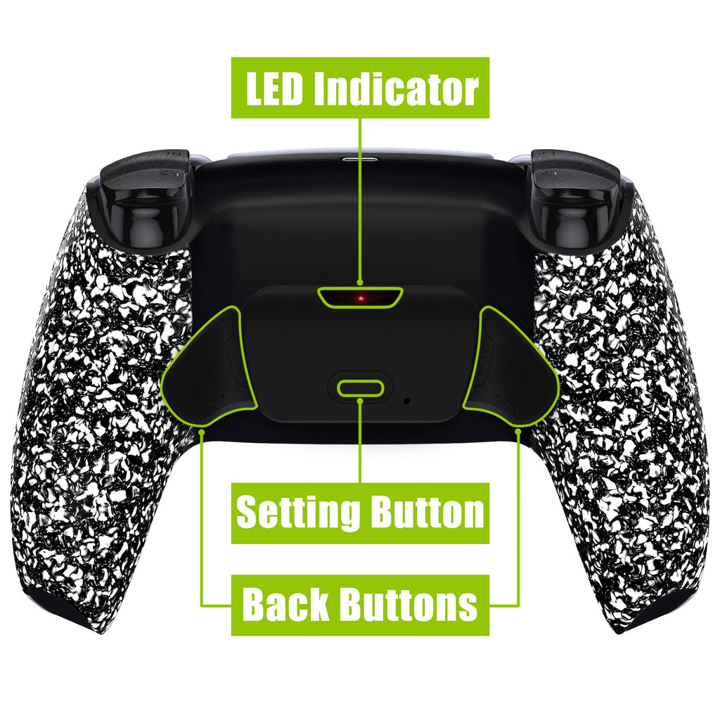 eXtremeRate Remappable Rise 2.0 Remap Kit for PS5 Controller BDM-010 & BDM-020 - Textured White eXtremeRate