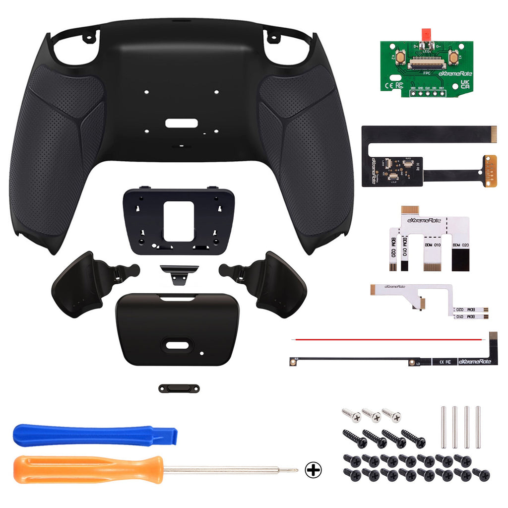 eXtremeRate Remappable Rise 2.0 Remap Kit for PS5 Controller BDM-010 & BDM-020 - Rubberized Black eXtremeRate