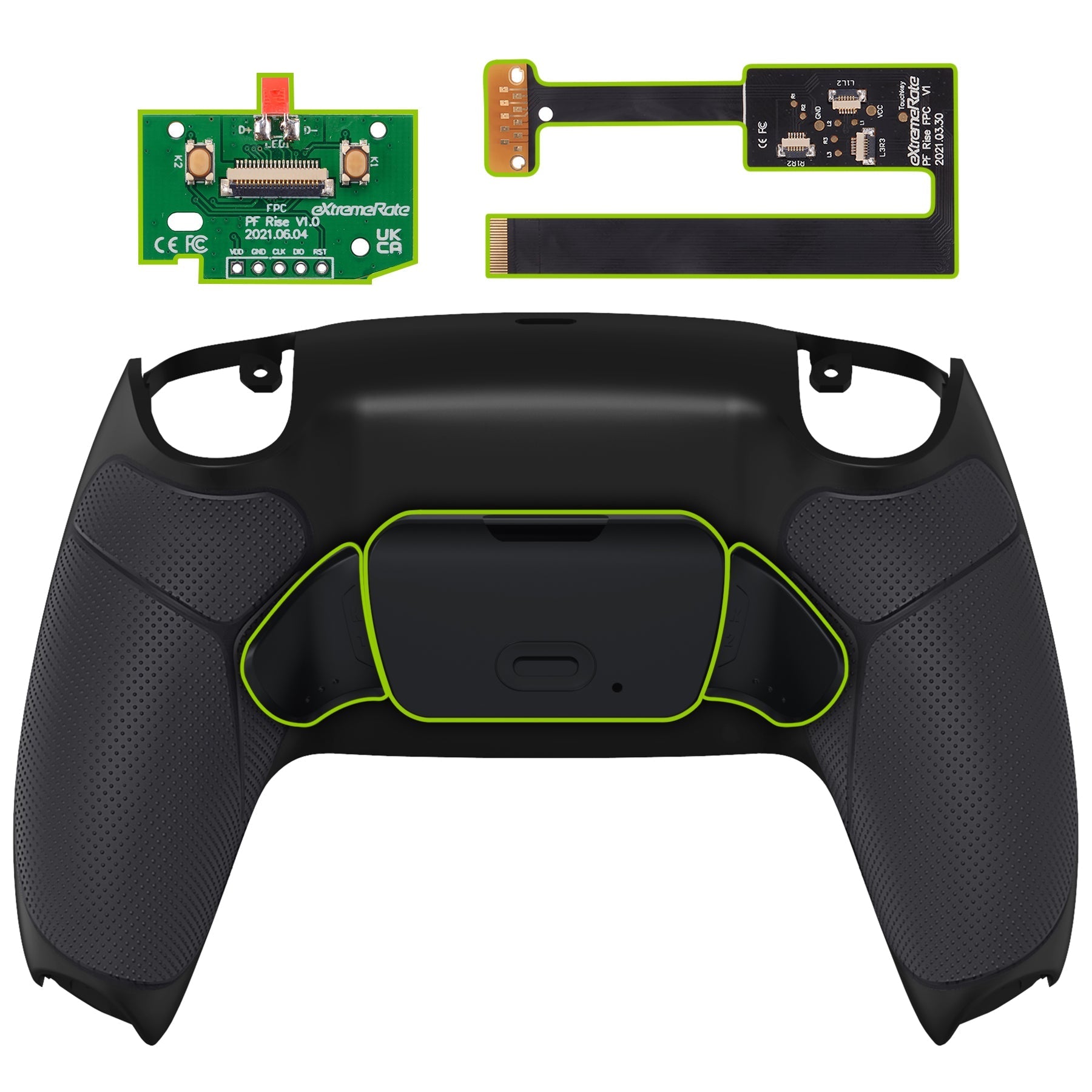 eXtremeRate Remappable Rise 2.0 Remap Kit for PS5 Controller BDM-010 & BDM-020 - Rubberized Black eXtremeRate