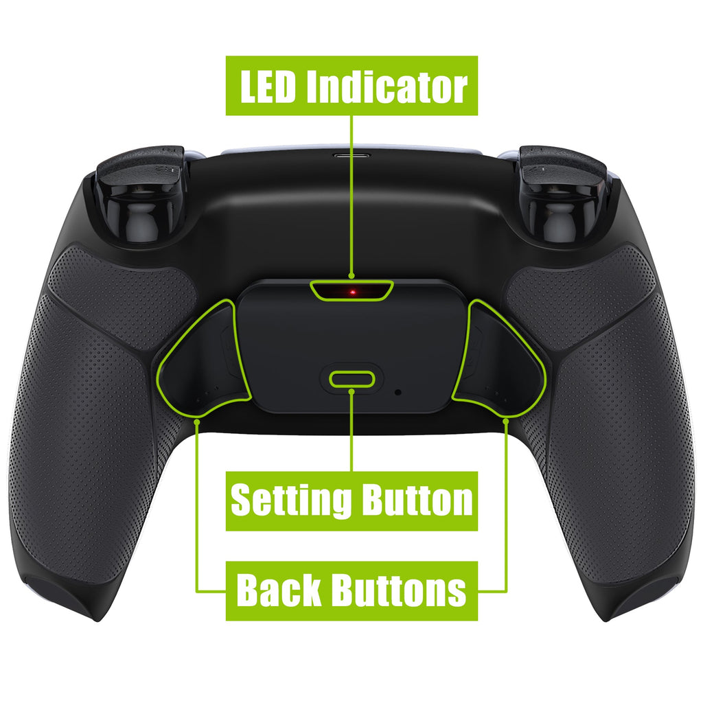 eXtremeRate Remappable Rise 2.0 Remap Kit for PS5 Controller BDM-010 & BDM-020 - Rubberized Black eXtremeRate