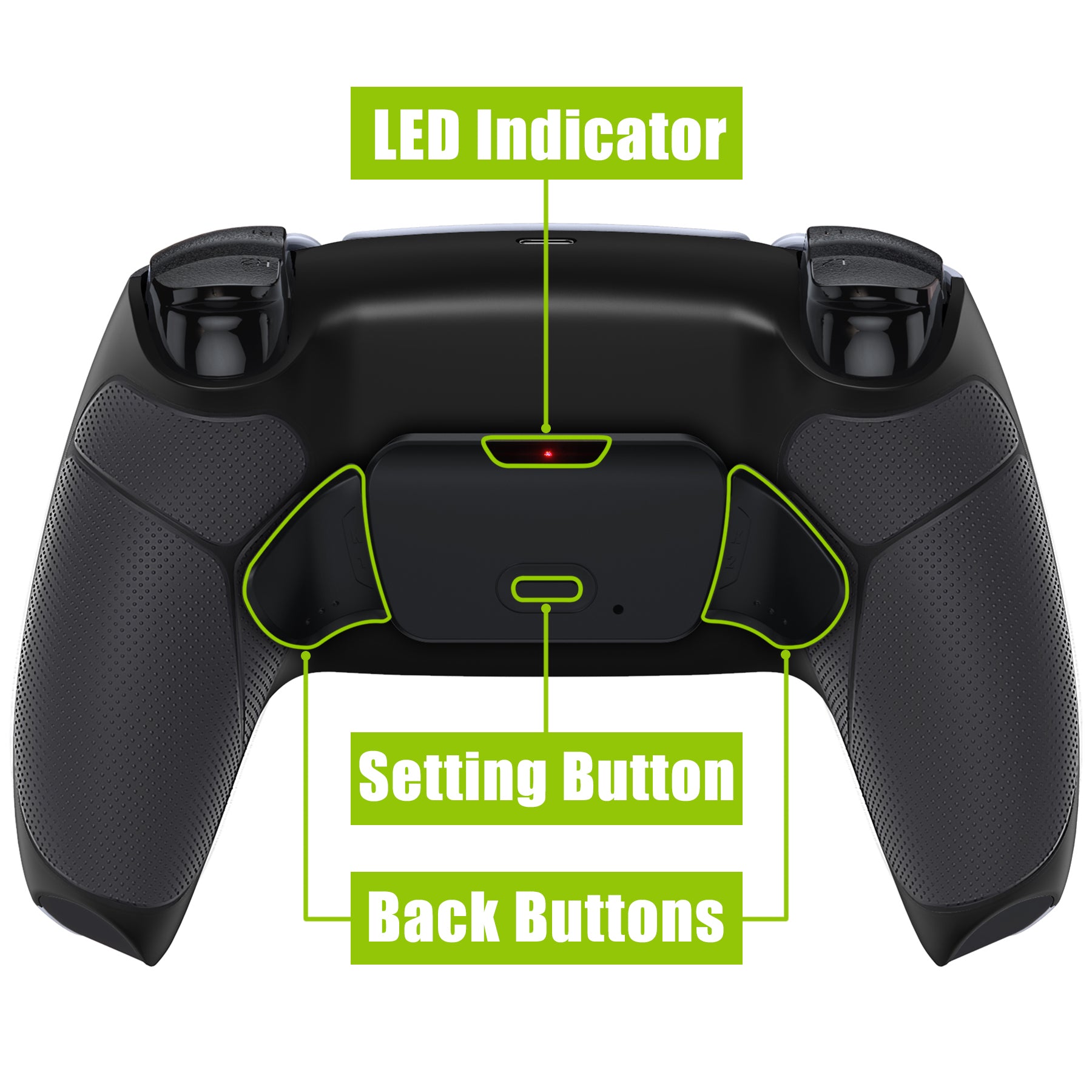 eXtremeRate Remappable Rise 2.0 Remap Kit for PS5 Controller BDM-010 & BDM-020 - Rubberized Black eXtremeRate