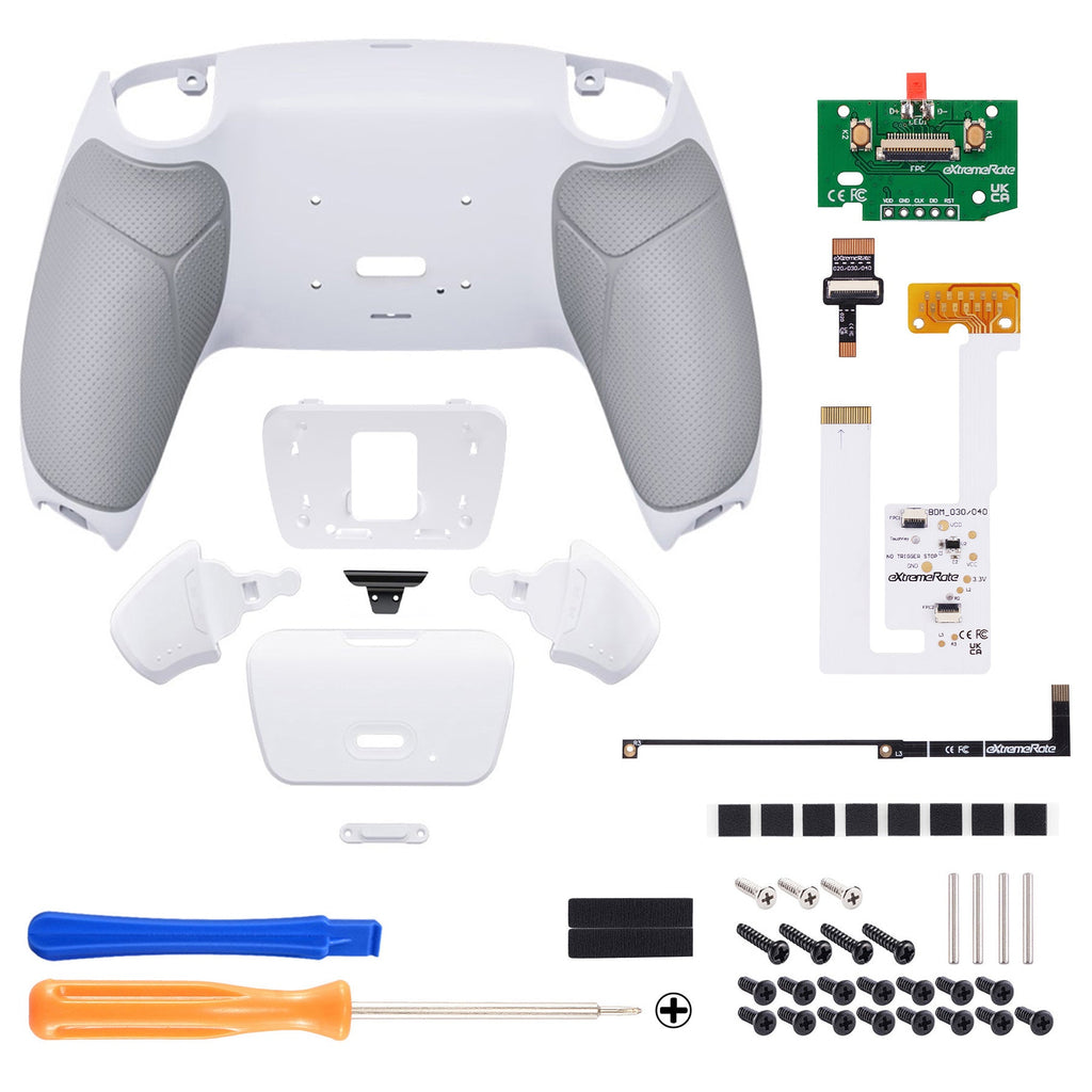 eXtremeRate Remappable RISE V3 Remap Kit for PS5 Controller BDM-030/040/050 - Rubberized Gray eXtremeRate