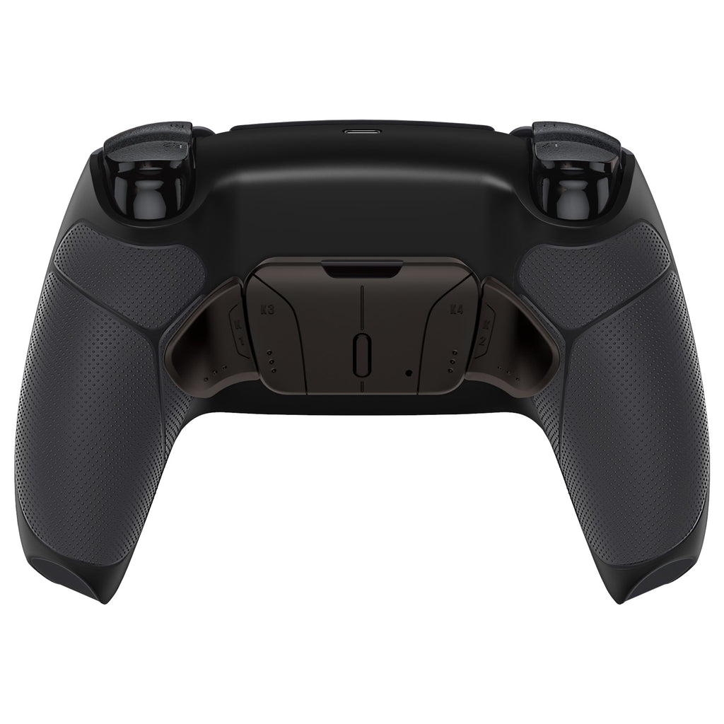 eXtremeRate Black Real Metal Buttons (RMB) Version RISE4 Remap Kit for PS5 Controller BDM-010/020 - Rubberized Black eXtremeRate