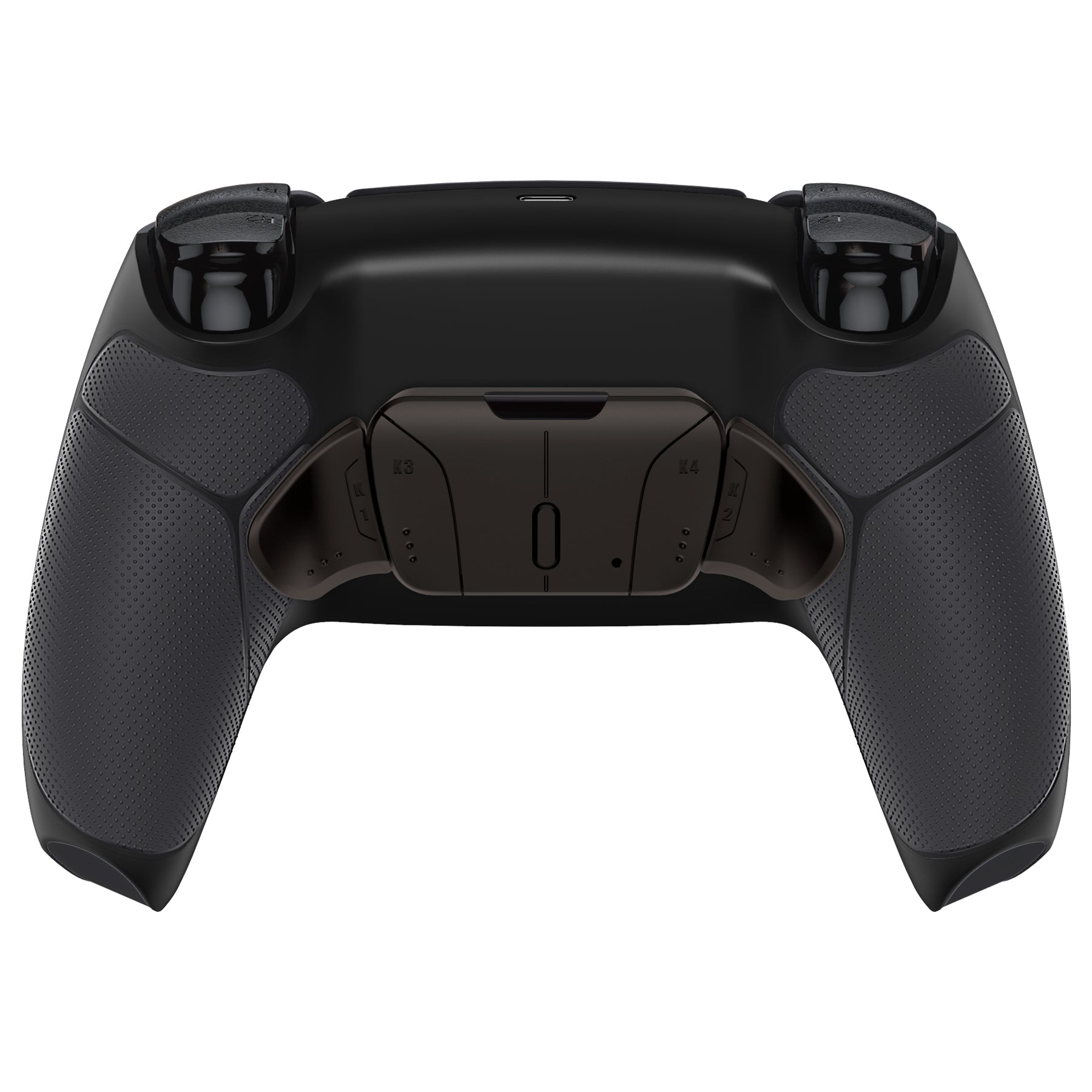 eXtremeRate Black Real Metal Buttons (RMB) Version RISE4 Remap Kit for PS5 Controller BDM-010/020 - Rubberized Black eXtremeRate