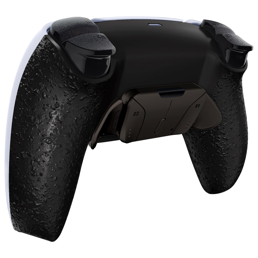 eXtremeRate Black Real Metal Buttons (RMB) Version RISE4 Remap Kit for PS5 Controller BDM-010/020 - Textured Black eXtremeRate