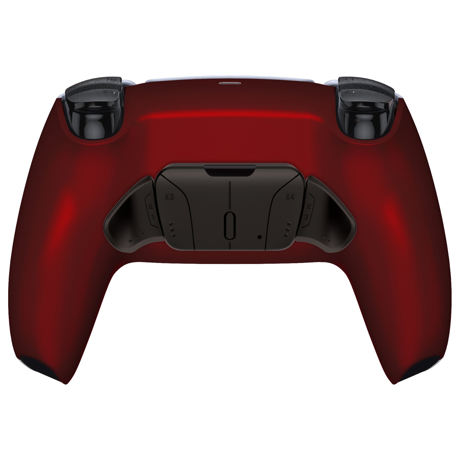 eXtremeRate Black Real Metal Buttons (RMB) Version RISE4 Remap Kit for PS5 Controller BDM-030/040/050 - Scarlet Red eXtremeRate