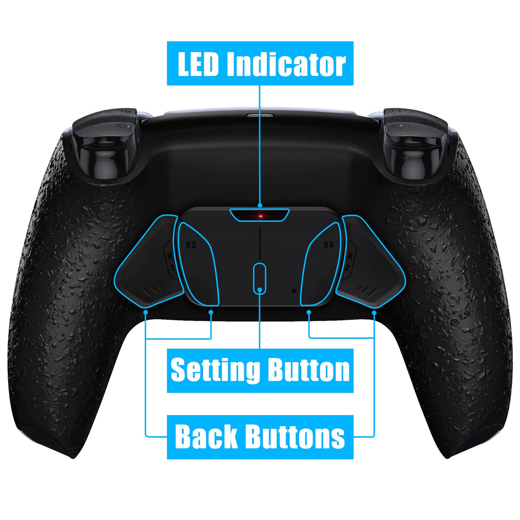eXtremeRate Remappable RISE4 Remap Kit for PS5 Controller BDM-010/020 - Textured Black eXtremeRate