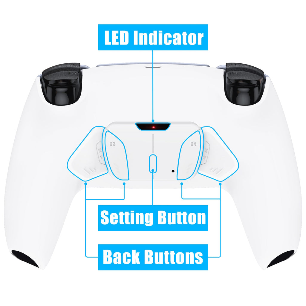eXtremeRate Remappable RISE4 Remap Kit for PS5 Controller BDM-010/020 - White eXtremeRate
