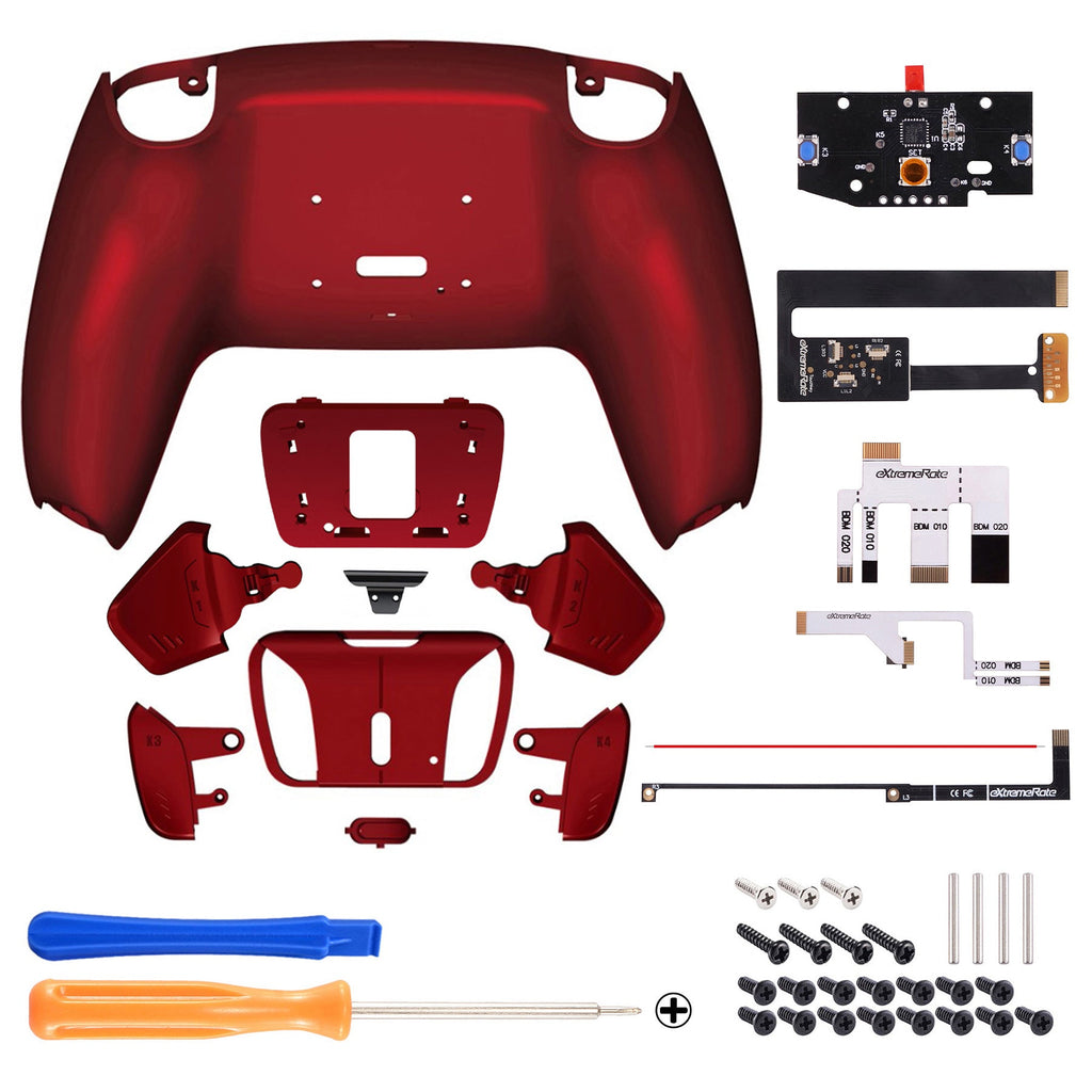 eXtremeRate Remappable RISE4 Remap Kit for PS5 Controller BDM-010/020 - Scarlet Red eXtremeRate