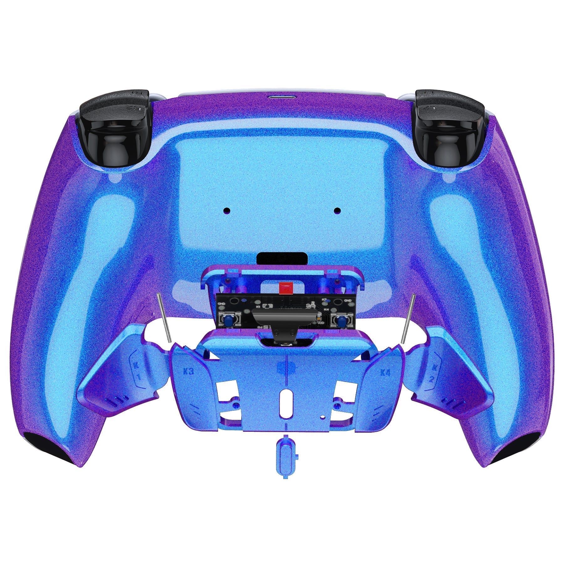 eXtremeRate Remappable RISE4 Remap Kit for PS5 Controller BDM-010/020 - Chameleon Purple Blue eXtremeRate
