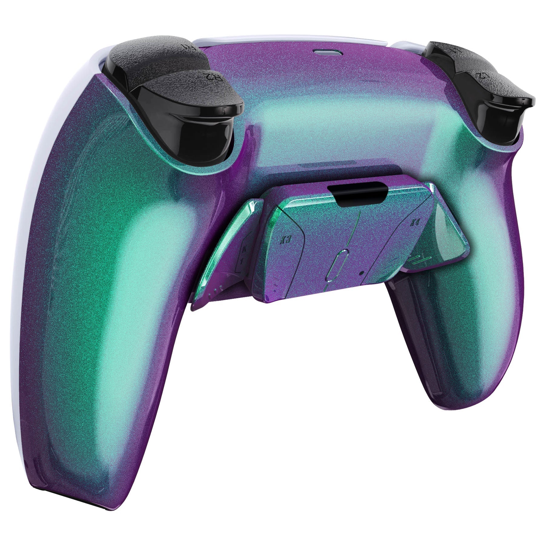eXtremeRate Remappable RISE4 Remap Kit for PS5 Controller BDM-010/020 - Chameleon Green Purple eXtremeRate