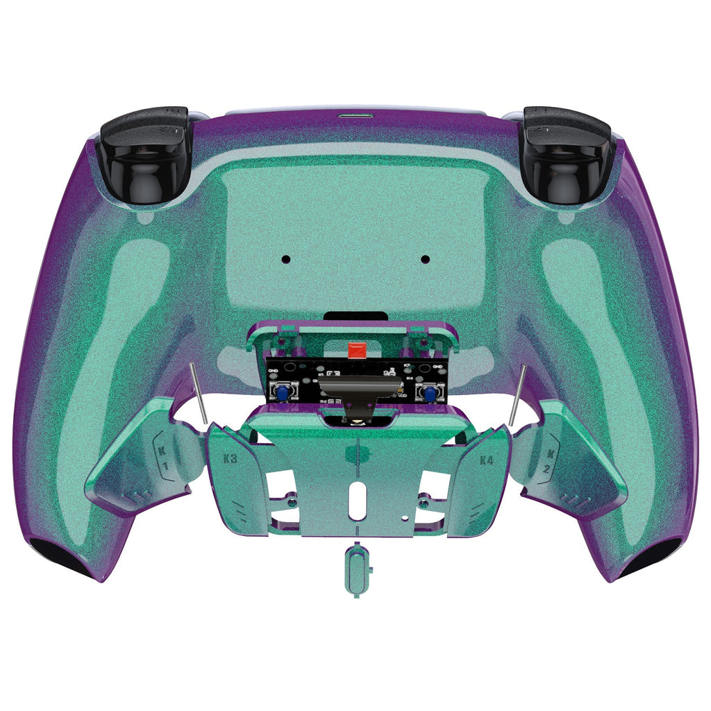 eXtremeRate Remappable RISE4 Remap Kit for PS5 Controller BDM-010/020 - Chameleon Green Purple eXtremeRate