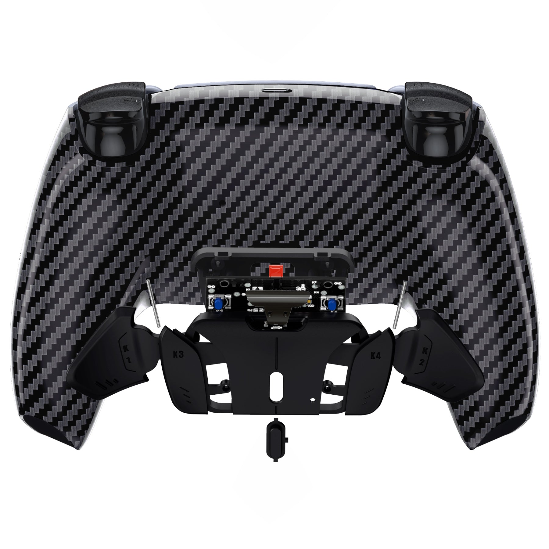 eXtremeRate Remappable RISE4 Remap Kit for PS5 Controller BDM-010/020 - Graphite Carbon Fiber eXtremeRate