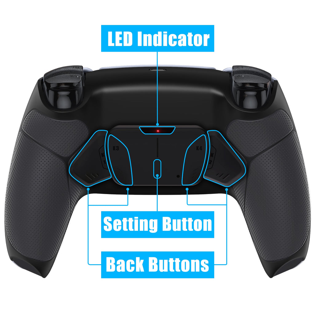 eXtremeRate Remappable RISE4 Remap Kit for PS5 Controller BDM-010/020 - Rubberized Black eXtremeRate