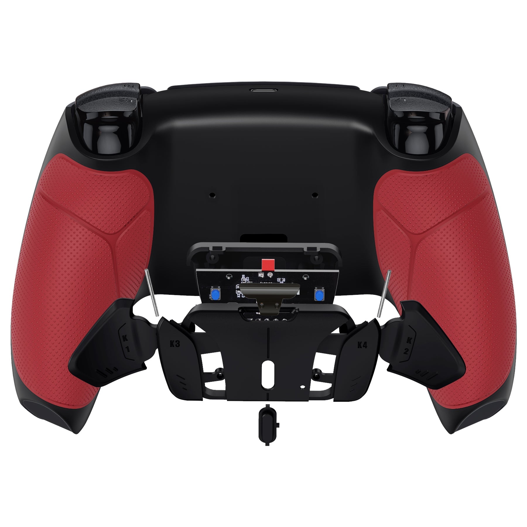 eXtremeRate Remappable RISE4 Remap Kit for PS5 Controller BDM-010/020 - Rubberized Red eXtremeRate