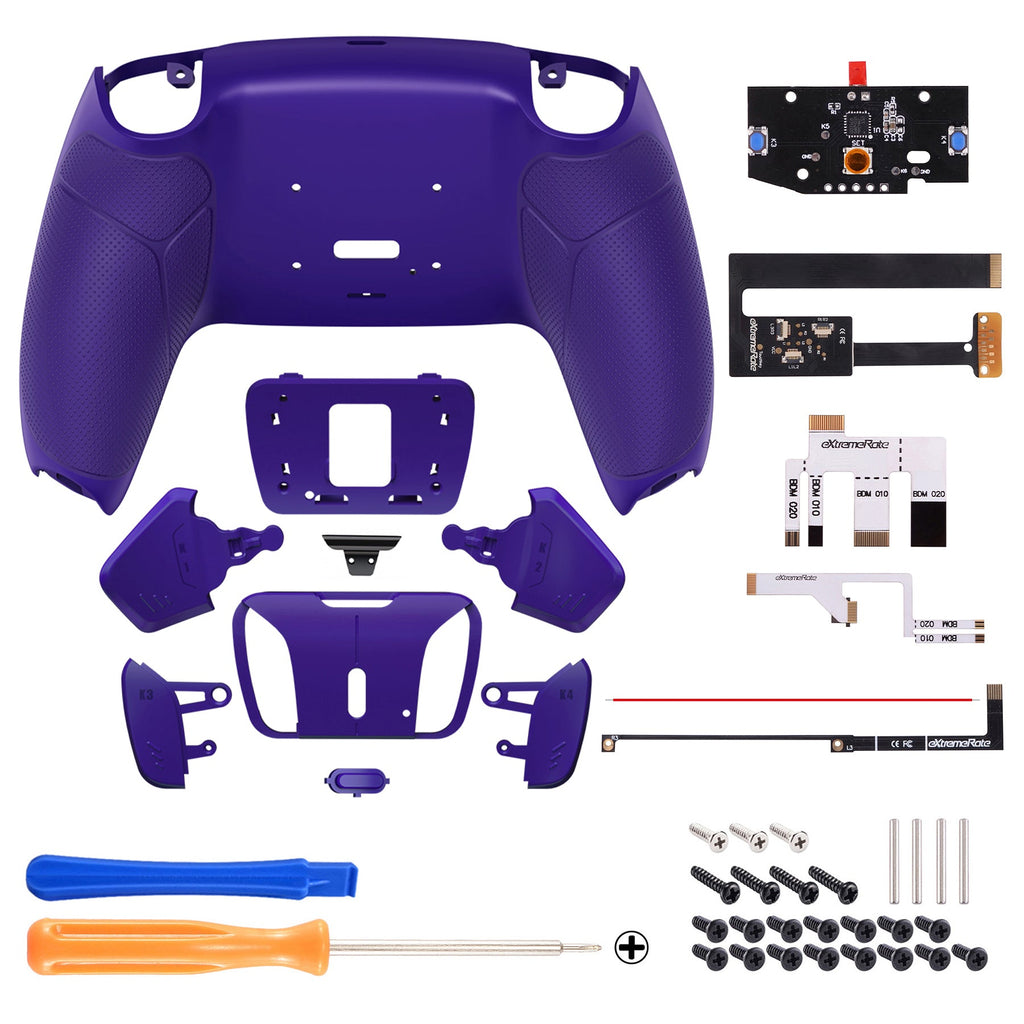 eXtremeRate Remappable RISE4 Remap Kit for PS5 Controller BDM-010/020 - Rubberized Galactic Purple eXtremeRate