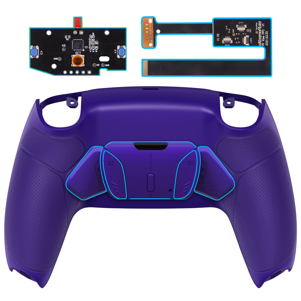 eXtremeRate Remappable RISE4 Remap Kit for PS5 Controller BDM-010/020 - Rubberized Galactic Purple eXtremeRate